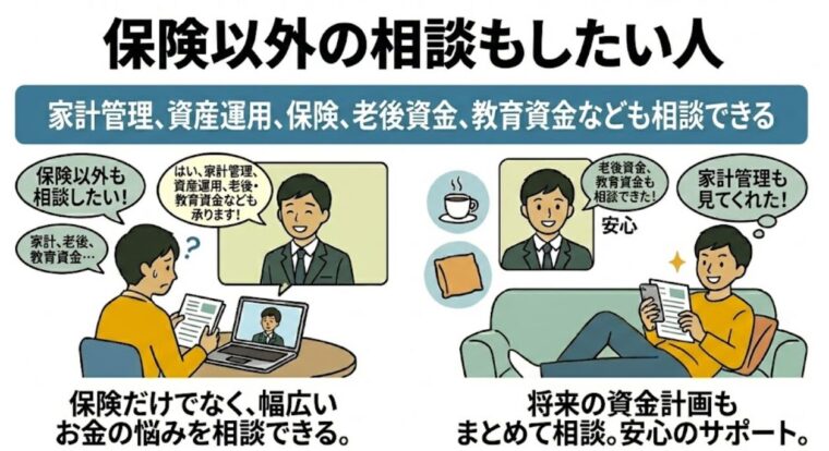 保険以外の相談もしたい人