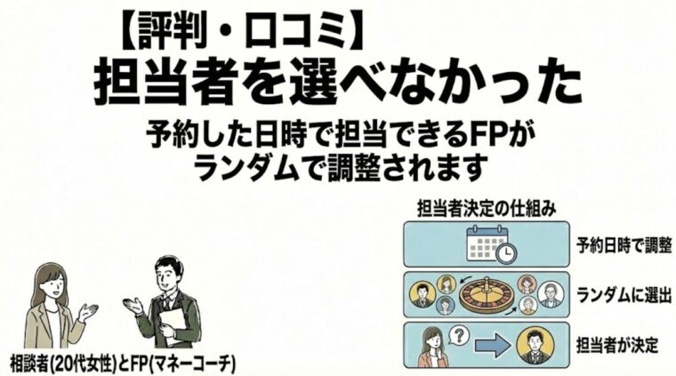 担当者を選べなかった