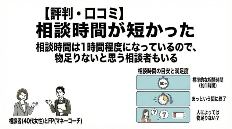 相談時間が短かった