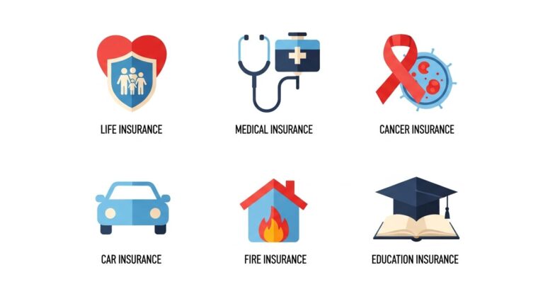 保険のトータルプロフェッショナルの取り扱い保険の種類